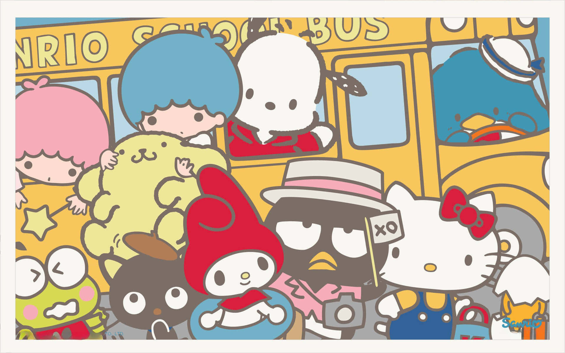 Sherehe na Marafiki wa Sanrio Picha ya Ukuta