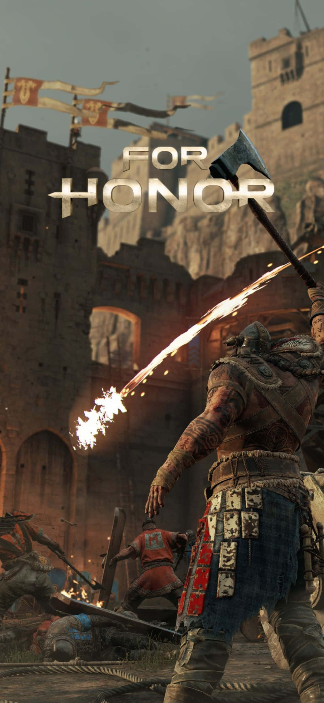 Sherehe ujasiri wako na iPhone Xs For Honor mpya! Picha ya Ukuta