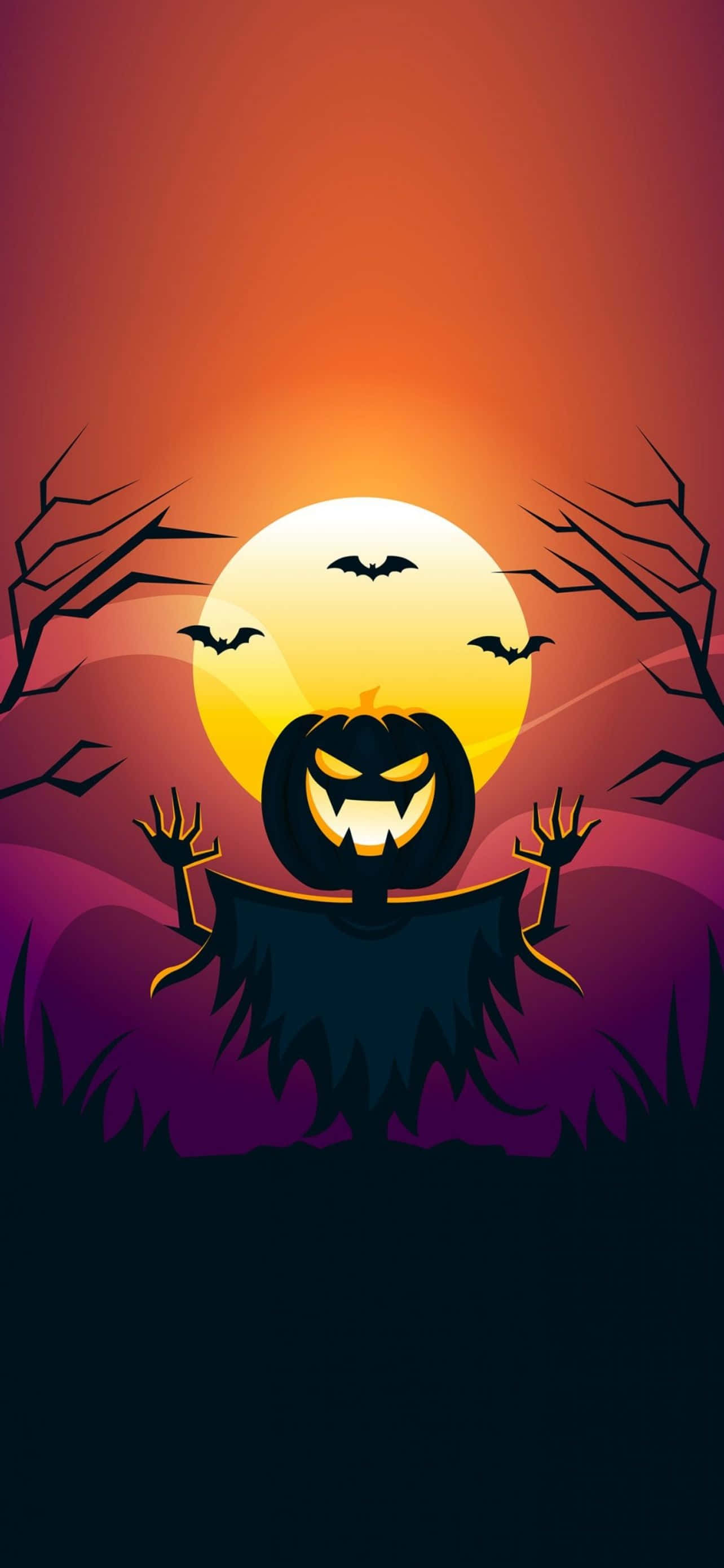 Sherehekea Halloween kwa iPhone, Trick or Treat! Picha ya Ukuta