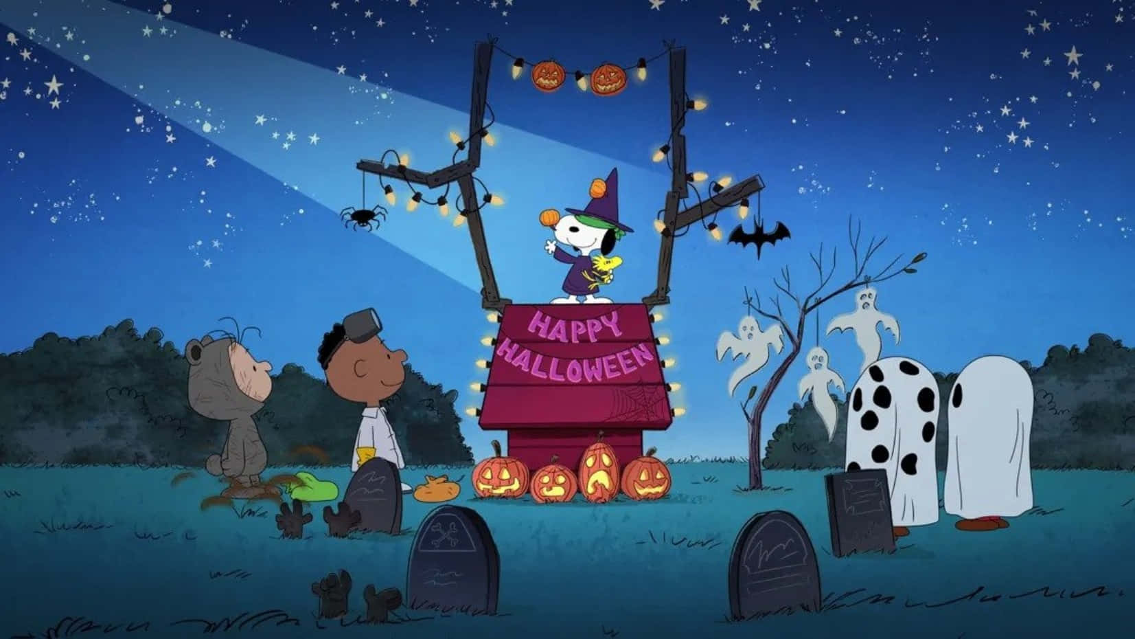 Sherehekea Halloween na Charlie Brown Picha ya Ukuta