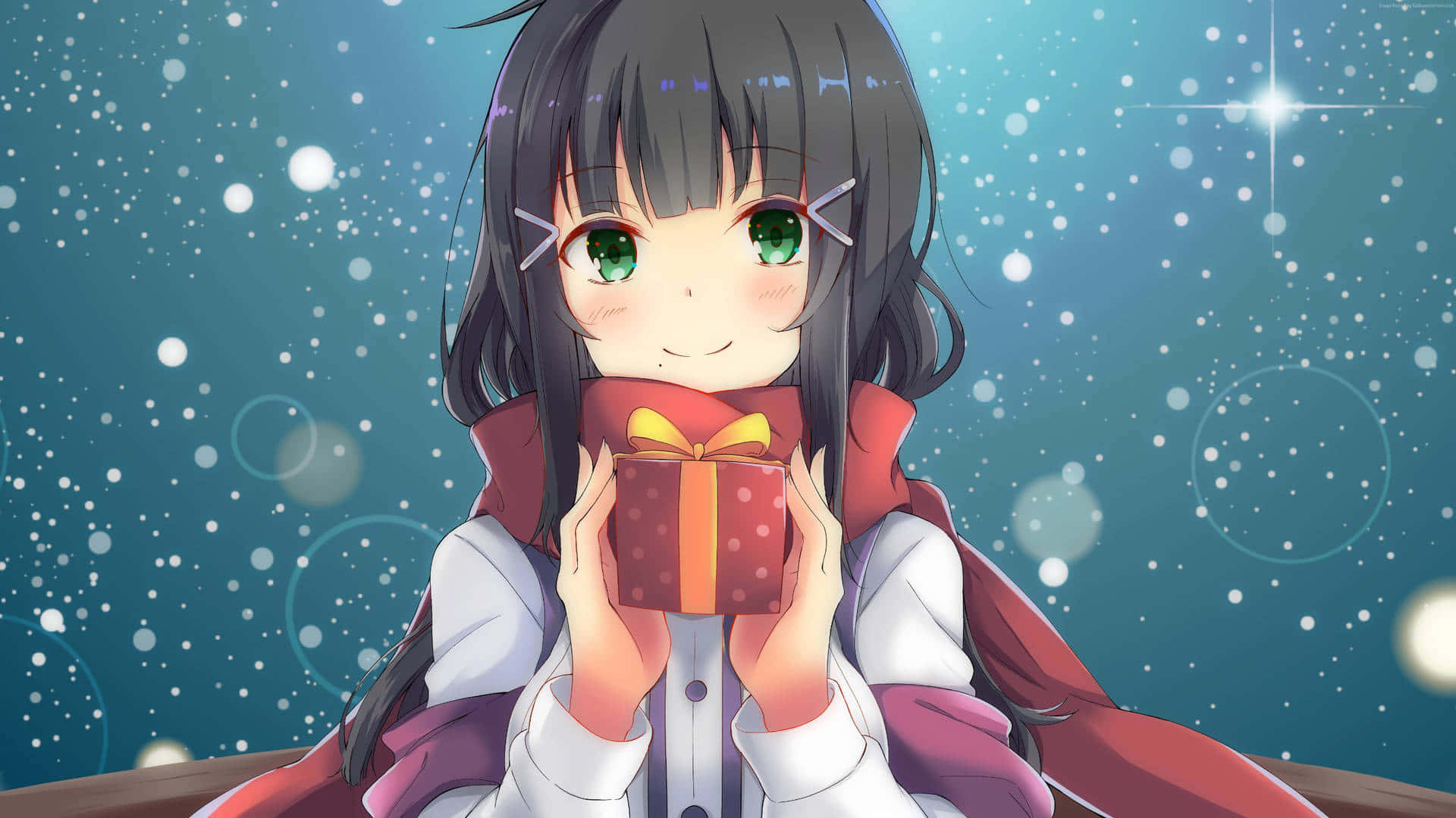 Sherehekea Krismasi katika Ulimwengu wa Anime Picha ya Ukuta