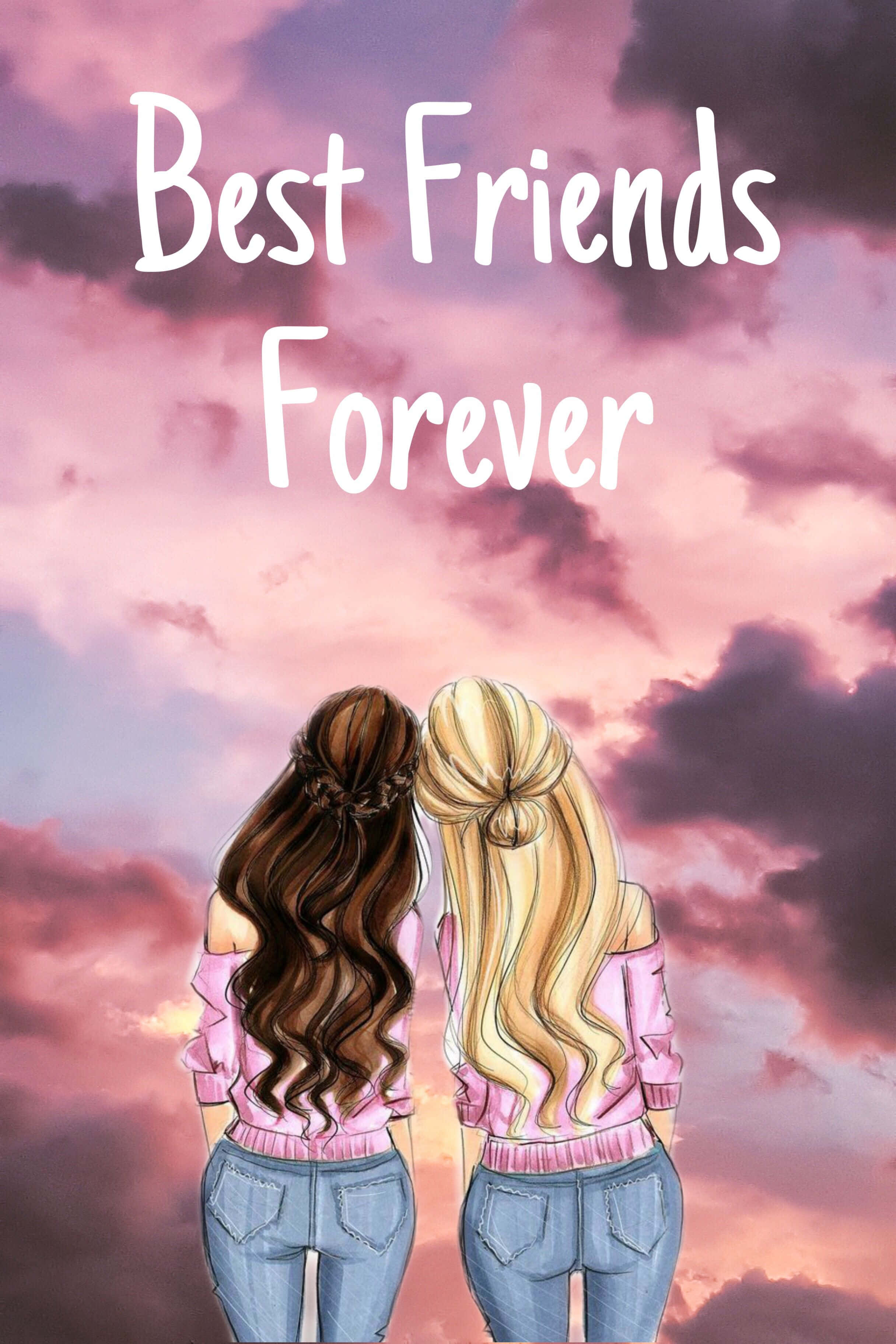 Sherehekea urafiki na Bestie Picha ya Ukuta