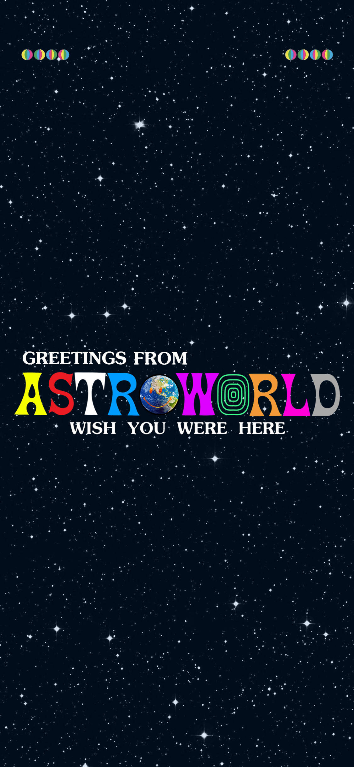 Sherehekea utoaji wa Astroworld wa Travis Scott na nyuma ya iPhone ya kusaidia Picha ya Ukuta
