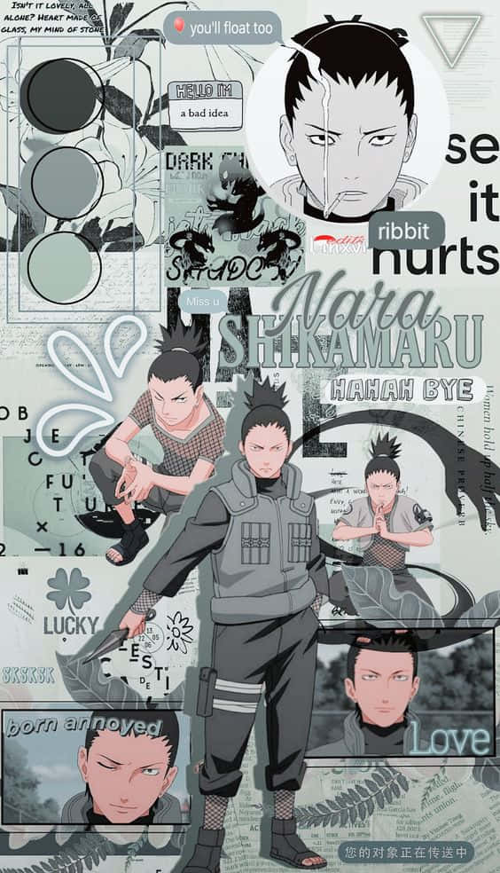 Shikamaru Graffiti ya Sanaa Picha ya Ukuta