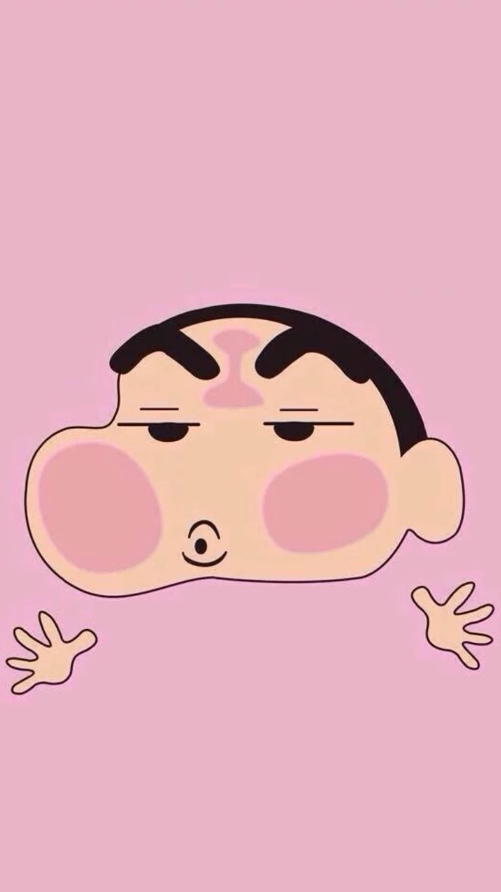 Shin Chan wa iPhone ya Katuni ya Kuchekesha Picha ya Ukuta