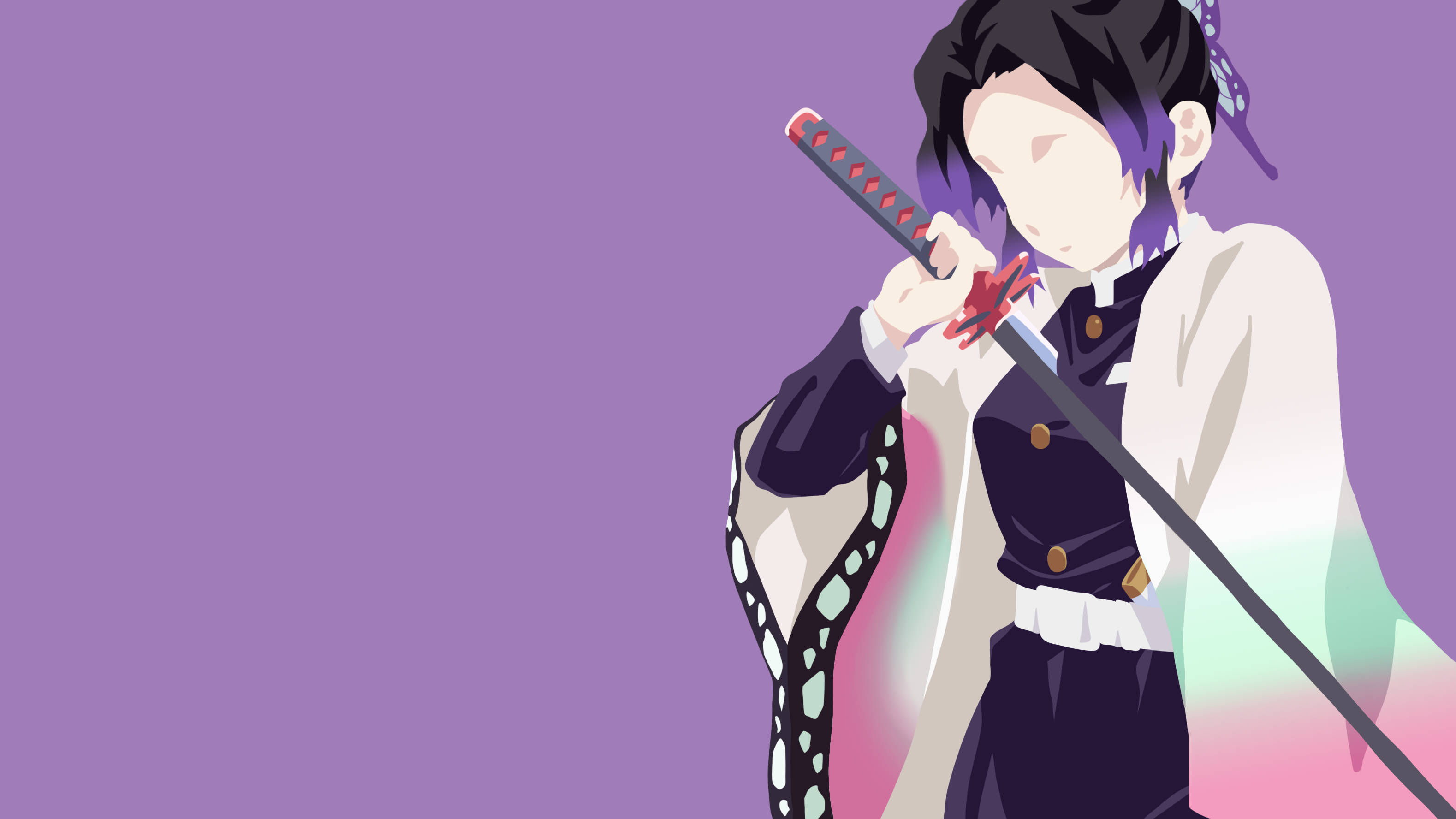 Shinobu Kocho Anime Rahisi Picha ya Ukuta
