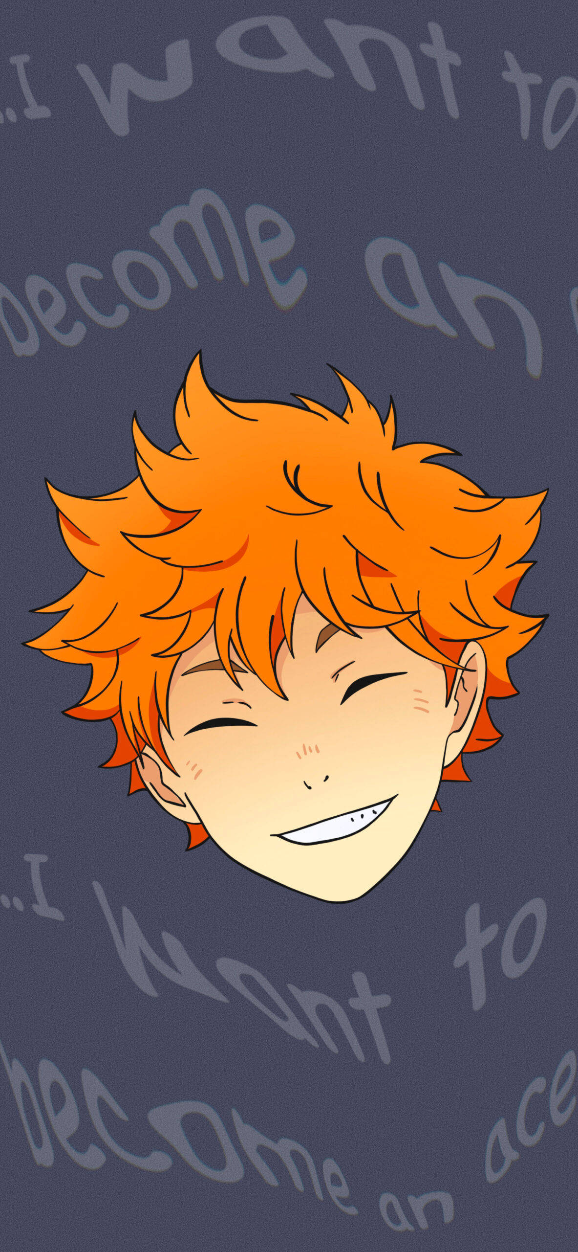 Shoyo Hinata Mshindi wa Volleyball Picha ya Ukuta