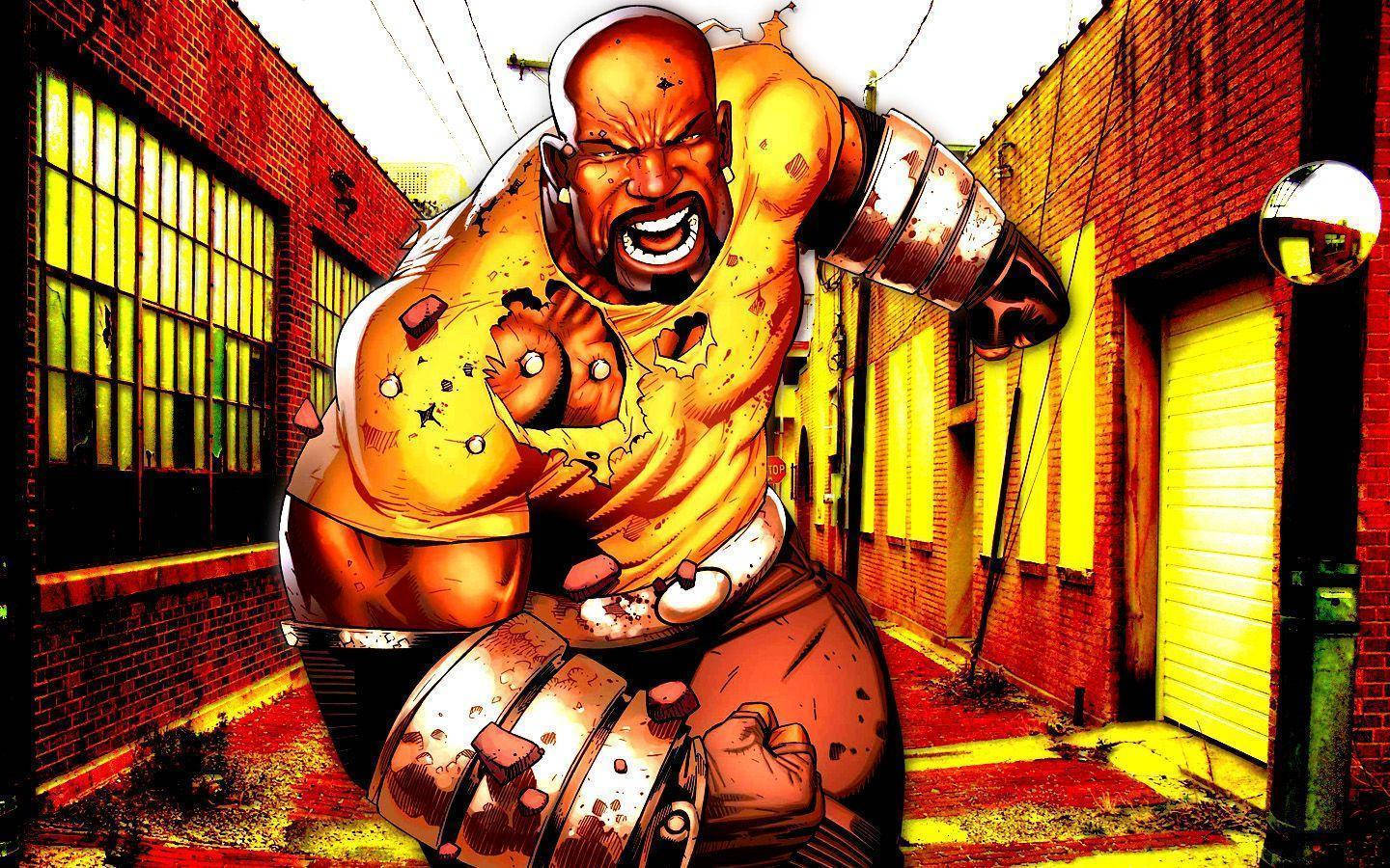 Shujaa Mweusi Mzuri Luke Cage Picha ya Ukuta