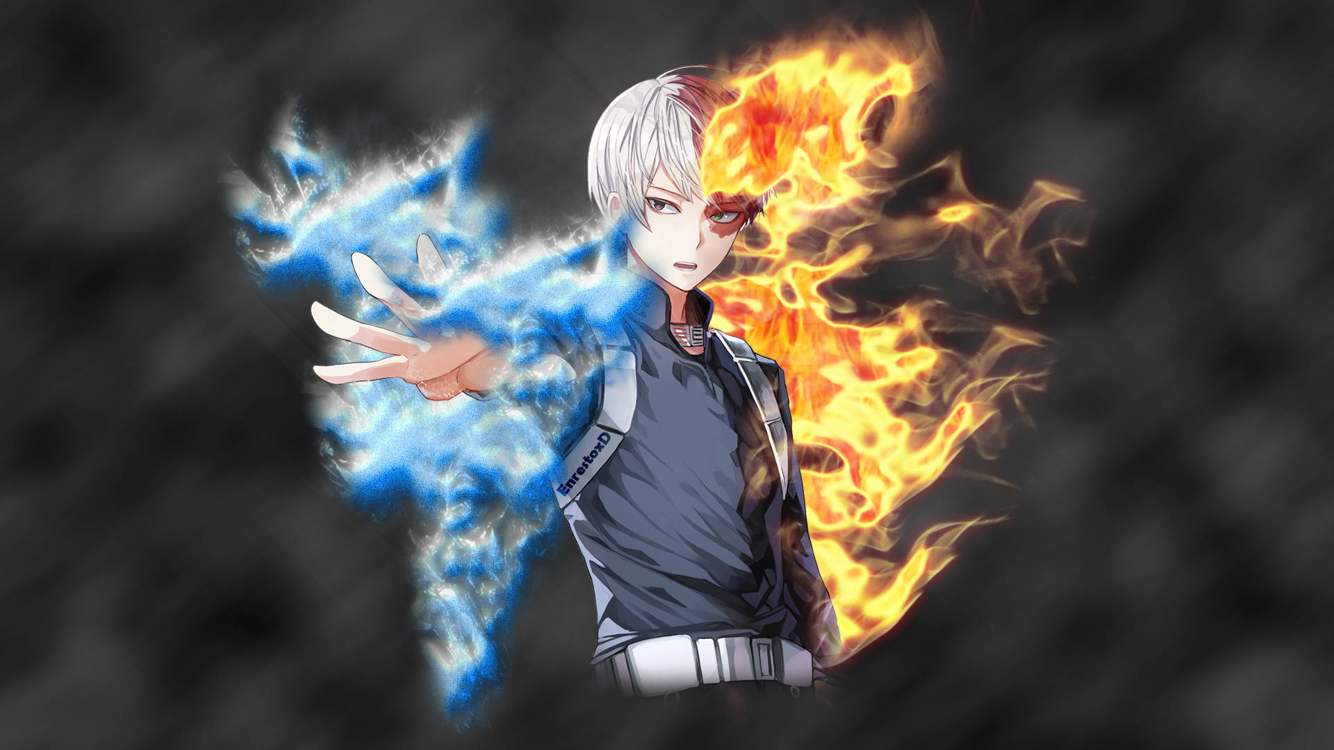 Shujaa Na.39 Mrembo Todoroki Shoto Picha ya Ukuta