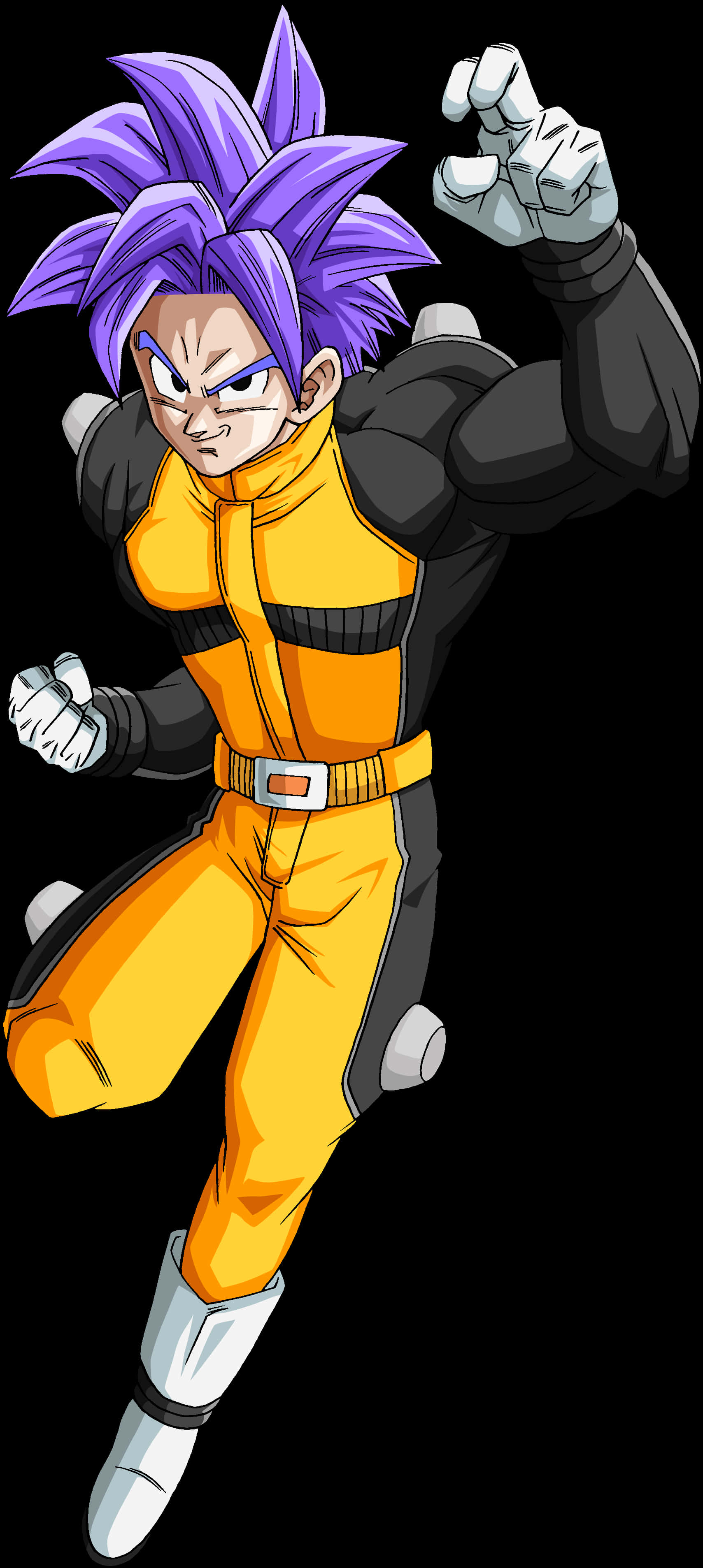 Shujaa wa Nywele Zambarau wa Dragon Ball Picha ya Ukuta