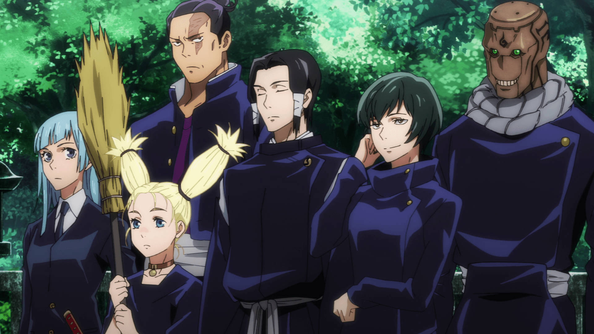 Shule ya Upili ya Jujutsu ya Kyoto Katika Jujutsu Kaisen Picha ya Ukuta
