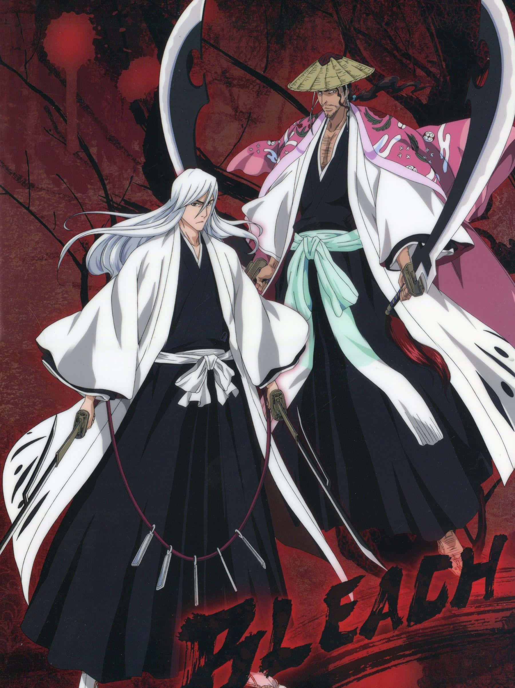 Shunsui Kyoraku, kapteni mwenye nguvu wa Gotei 13. Picha ya Ukuta