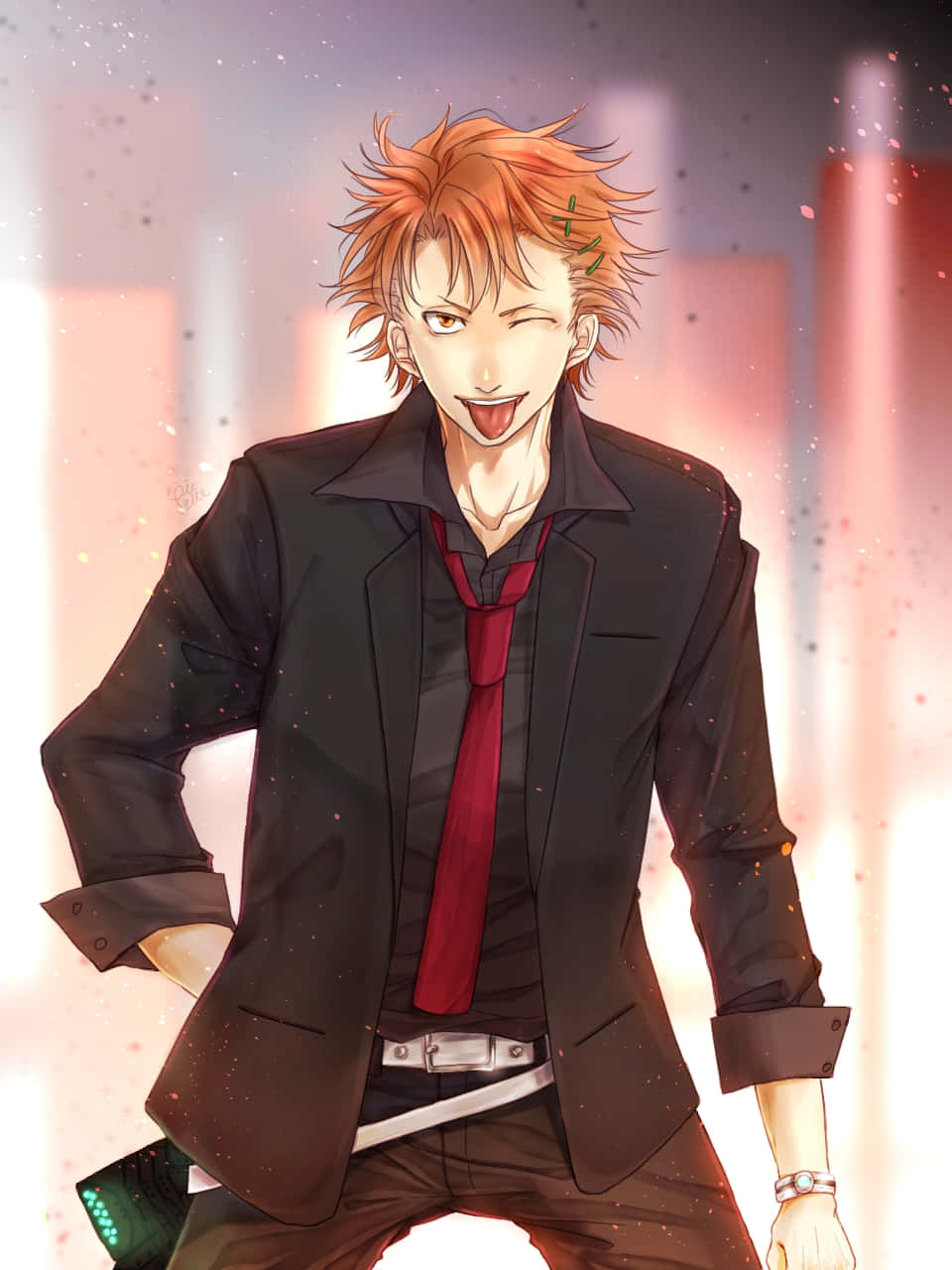 Shusei Kagari kutoka Anime Series Psycho-Pass Picha ya Ukuta