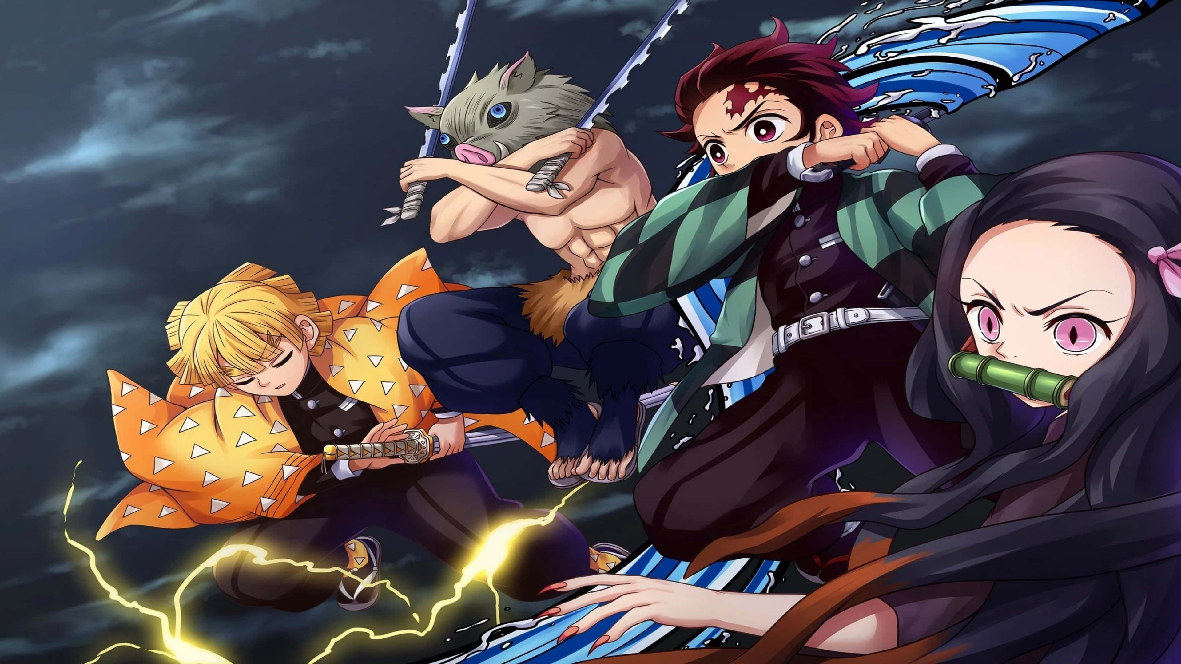 Sikia nguvu za Demon Slayer kwa Ukuta huu wa 4K Picha ya Ukuta
