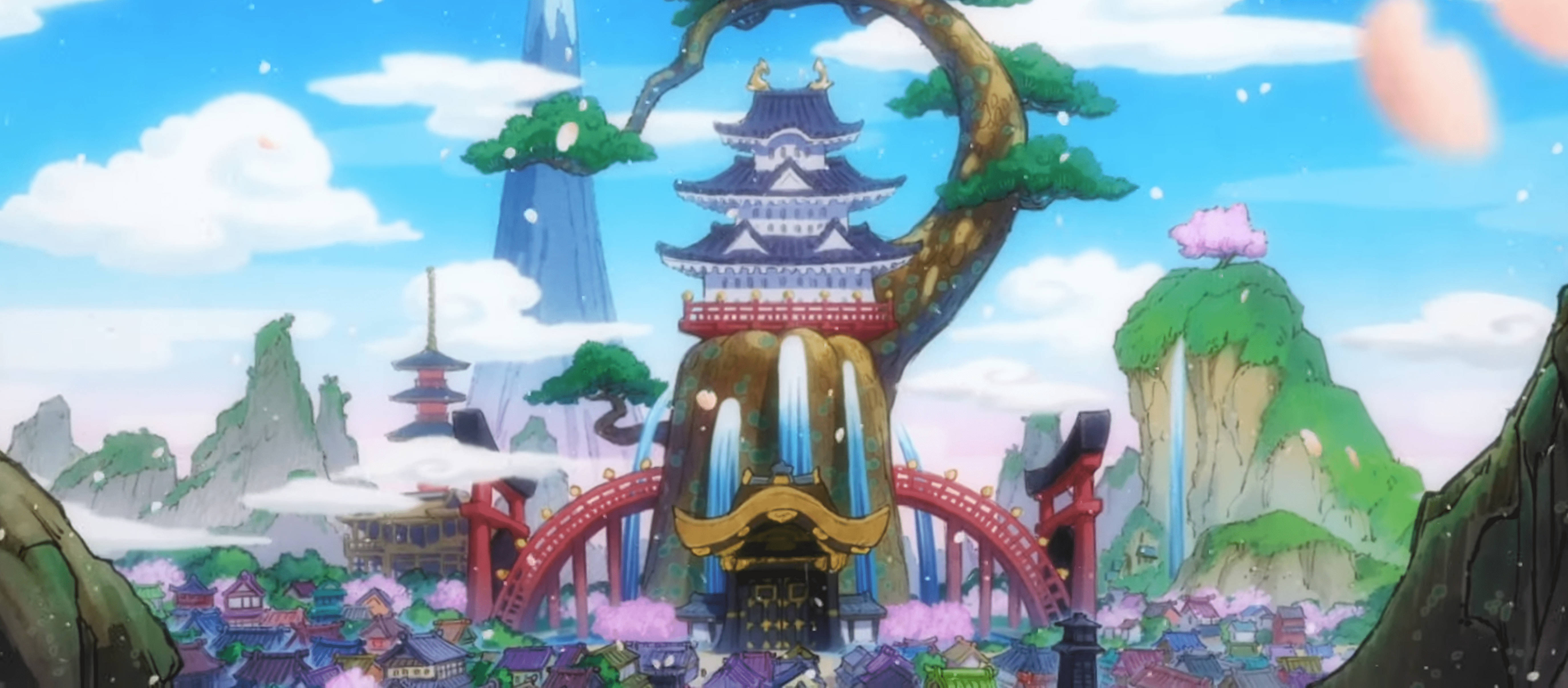 Siku ya Hekalu la Wano 4K One Piece Picha ya Ukuta