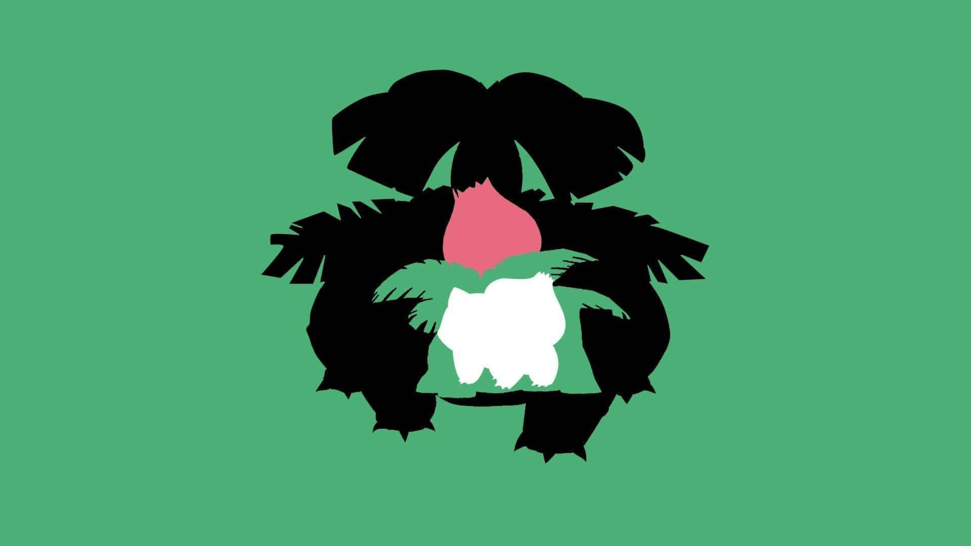 Silhouette ya Bulbasaur, Ivysaur, na Venusaur Picha ya Ukuta