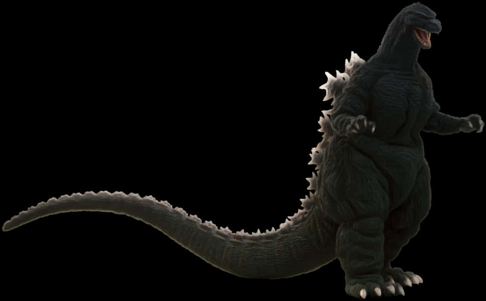 Silhouette ya Godzilla Kutoka Upande Picha ya Ukuta