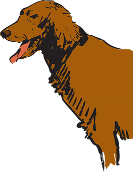 Silhouette ya Golden Retriever Picha ya Ukuta