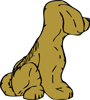 Silhouette ya Golden Retriever Picha ya Ukuta