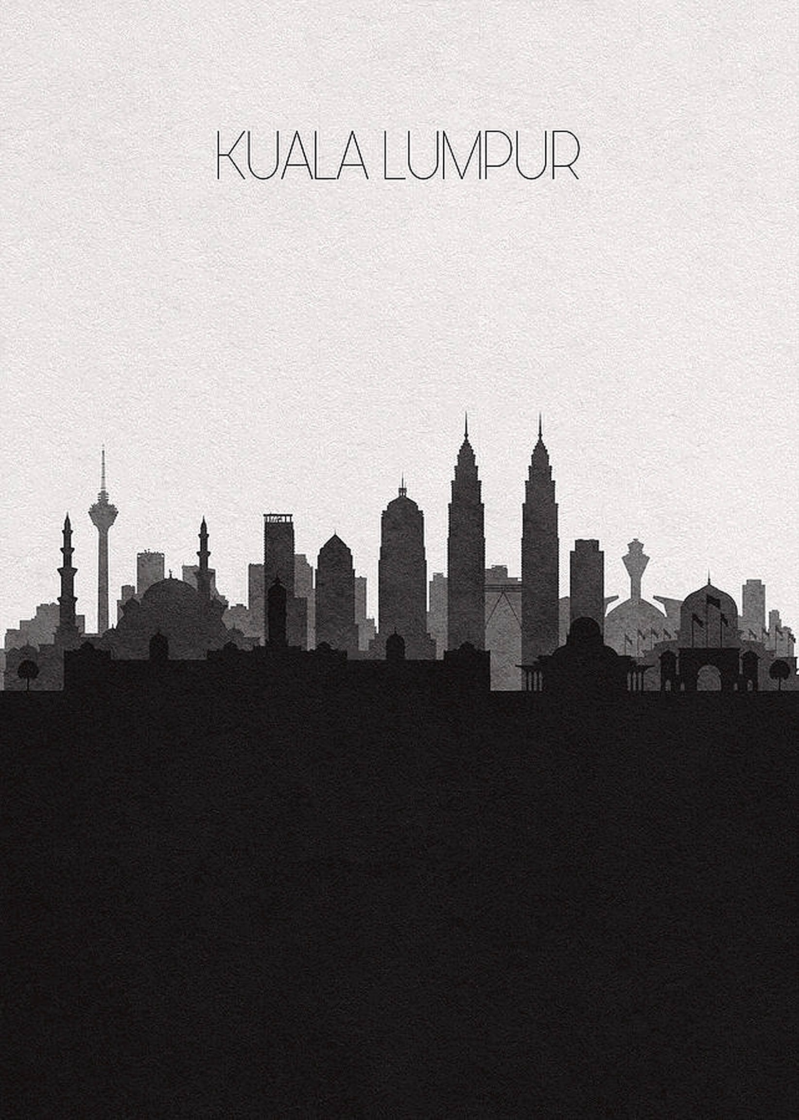 Silhouette ya Kuala Lumpur Picha ya Ukuta