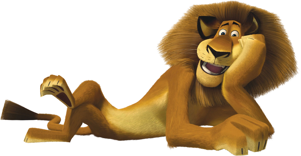 Simba wa Madagaska Kustarehe Picha ya Ukuta