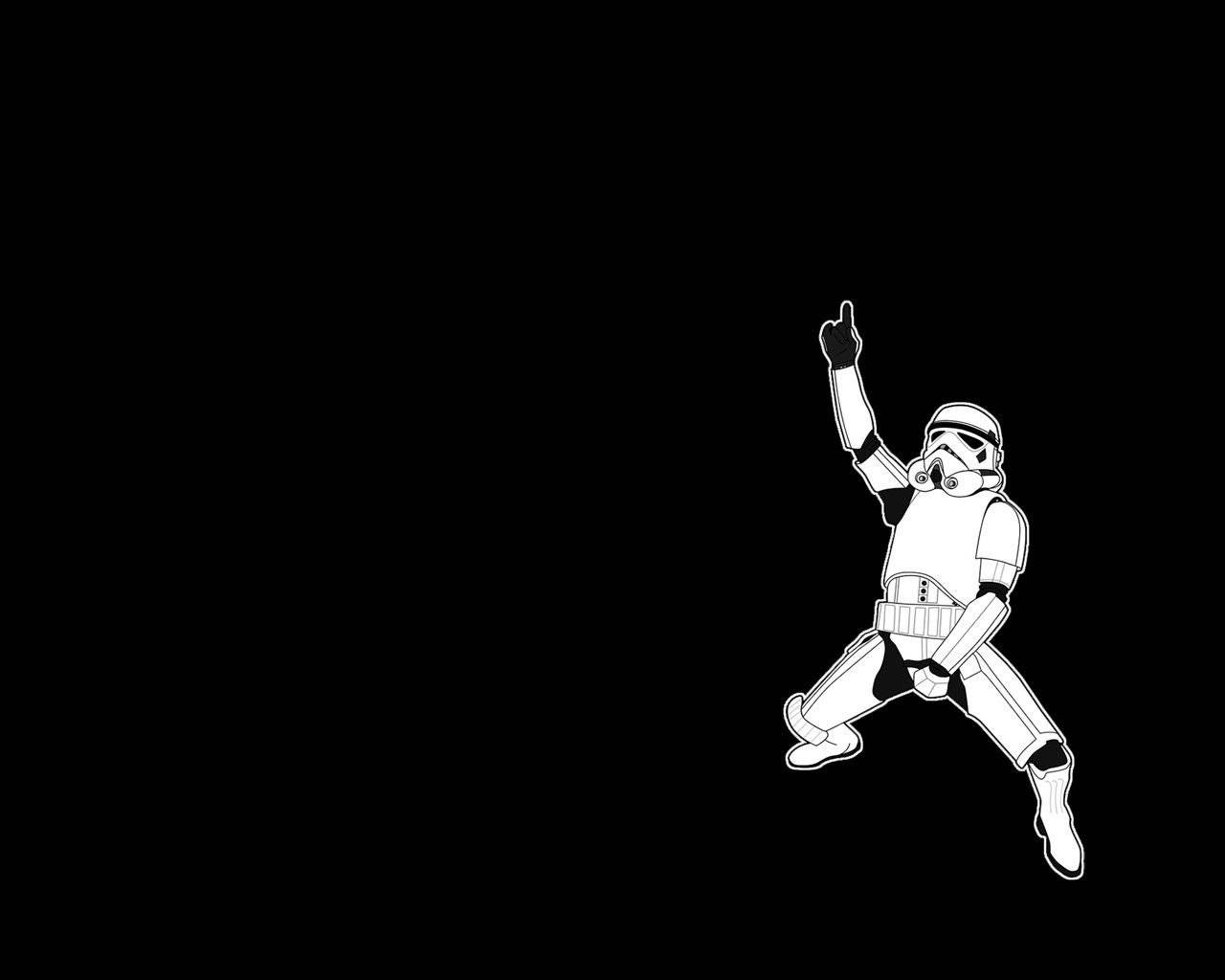 Simu Baridi ya Stormtrooper Picha ya Ukuta