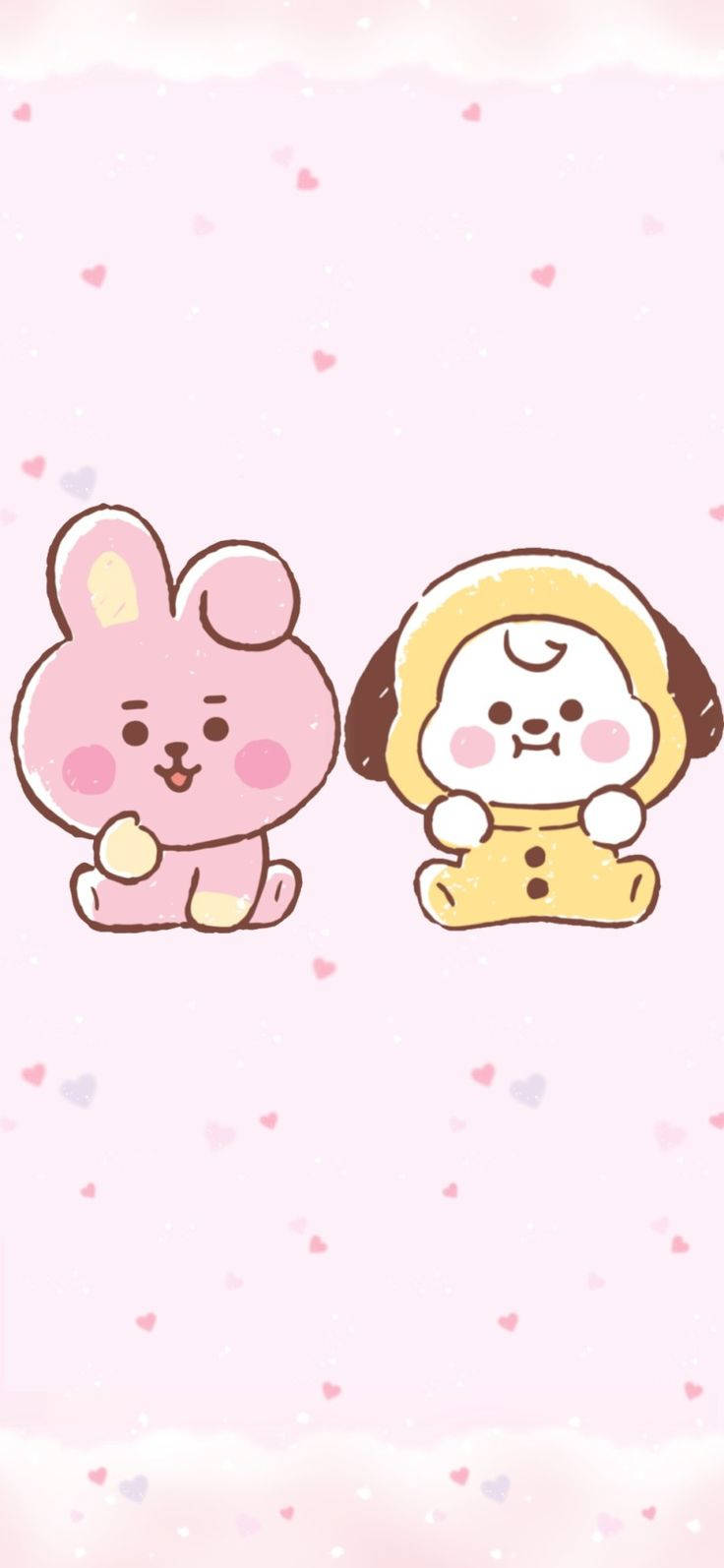 Simu Cooky na Chimmy Tamu Picha ya Ukuta