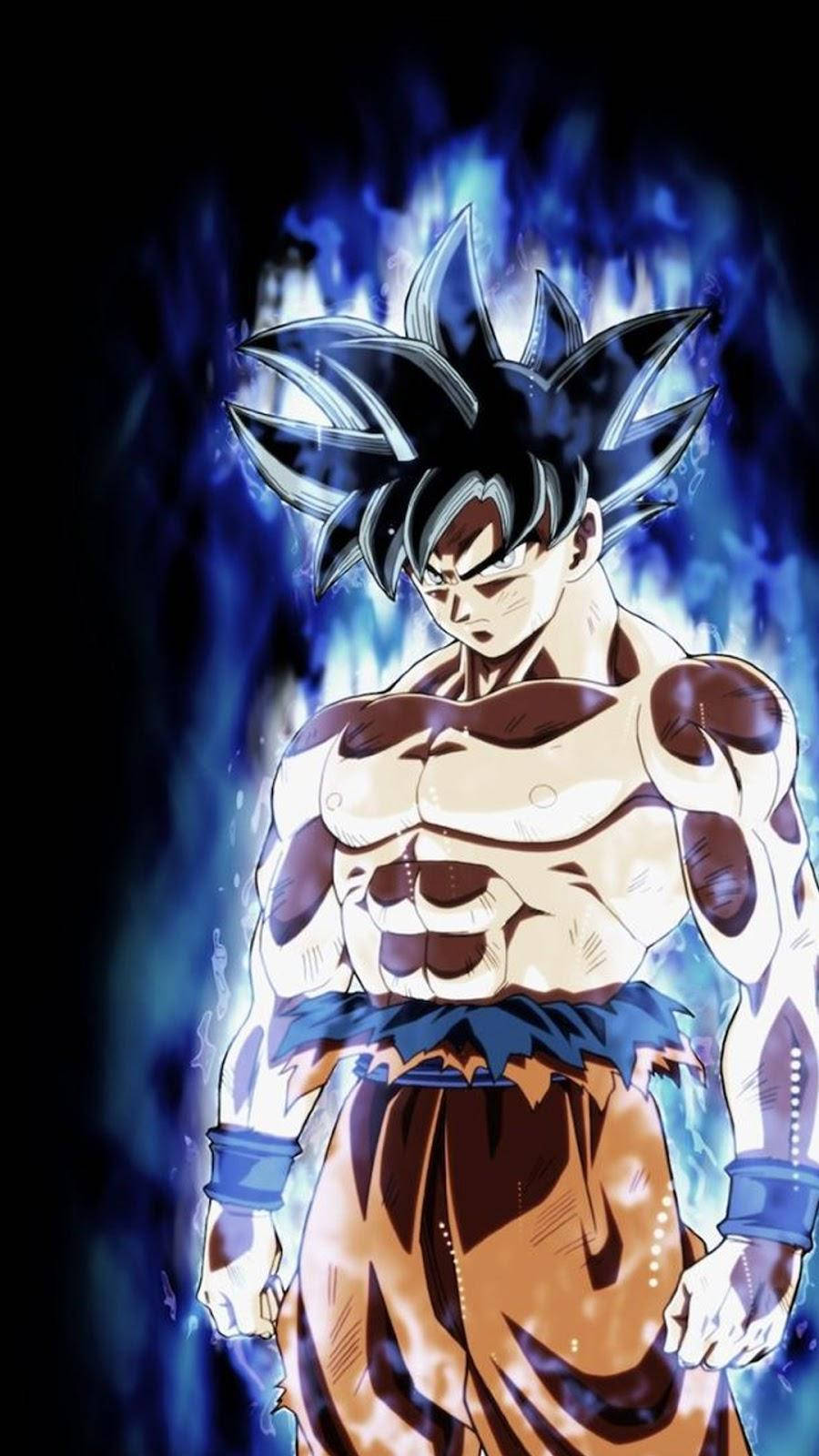Simu Inayong'aa ya Goku Dragon Ball Super Picha ya Ukuta