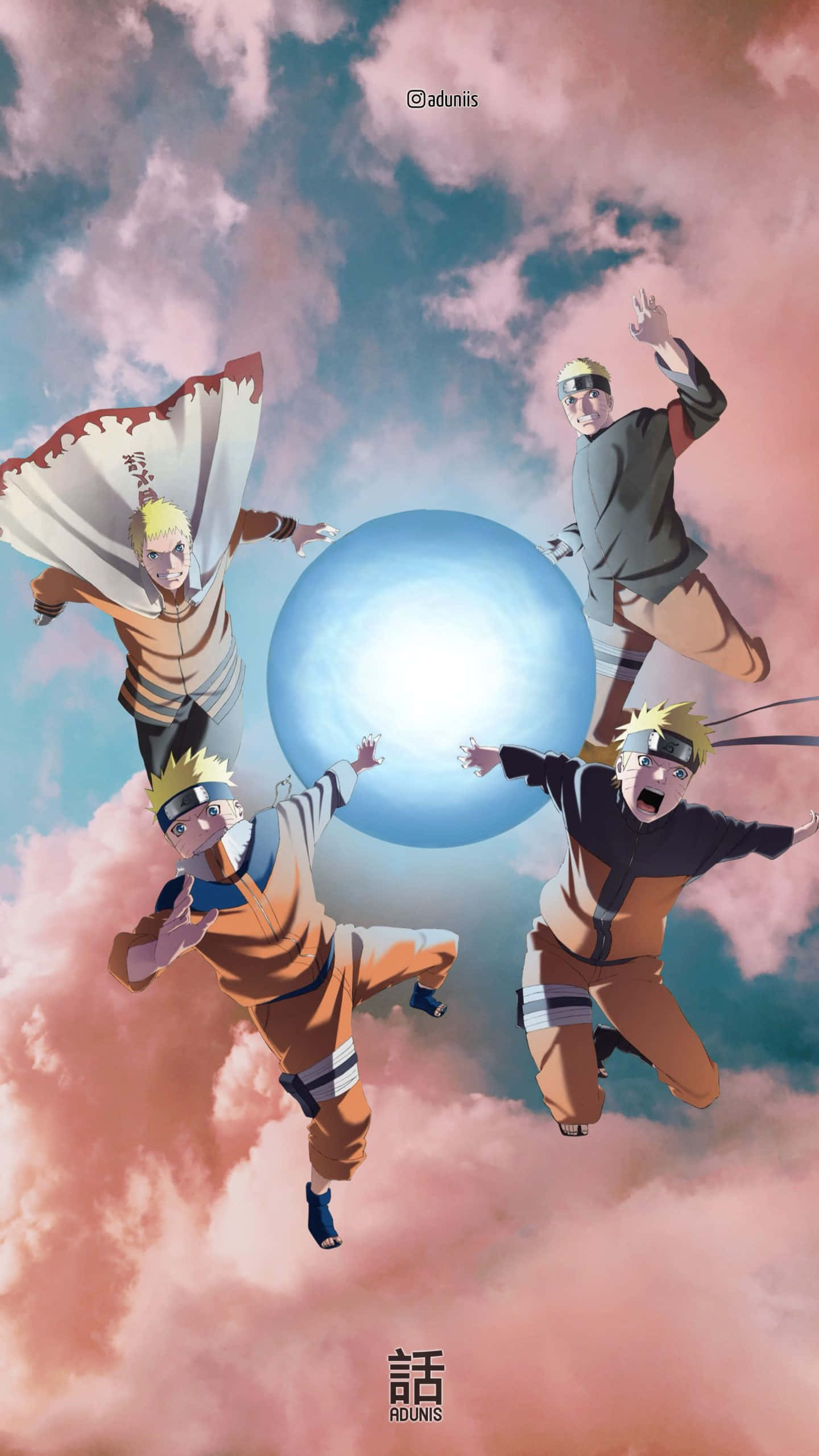 Simu ya Aesthetic ya Rasengan Naruto Picha ya Ukuta