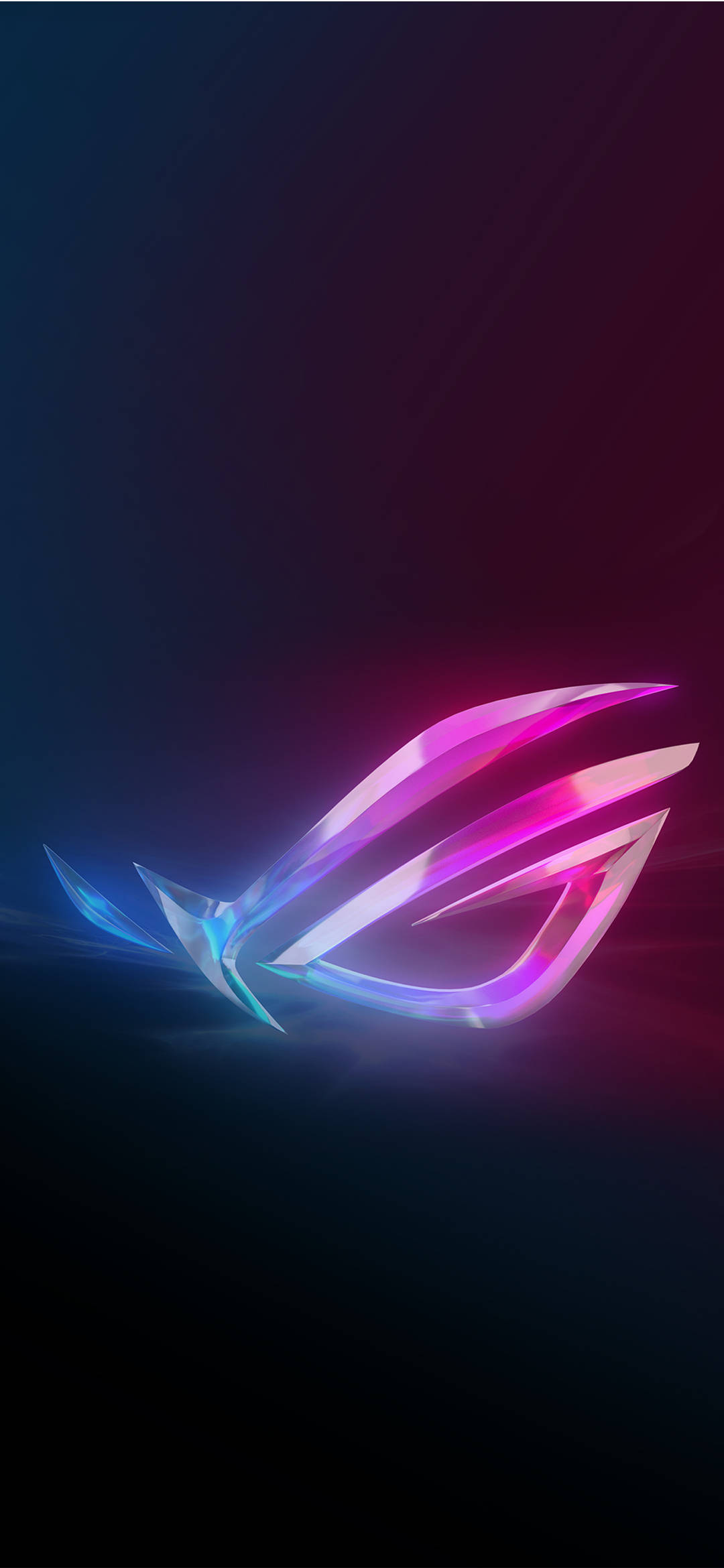 Simu ya Asus ROG Buluu na Zambarau Picha ya Ukuta