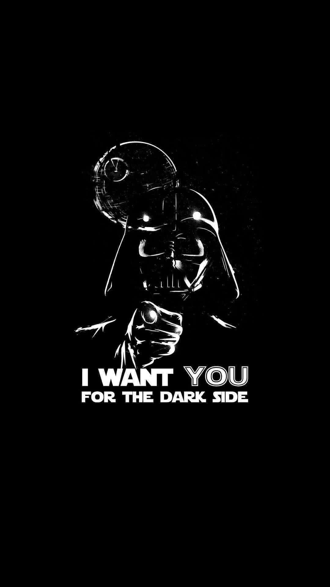 Simu ya Black Emo Darth Vader Picha ya Ukuta