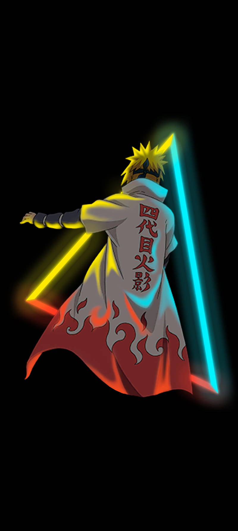 Simu ya Hokage Minato wa Naruto Picha ya Ukuta