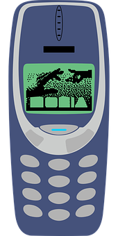 Simu ya Kawaida ya Nokia Iliyo na Mchezo wa Nyoka Picha ya Ukuta