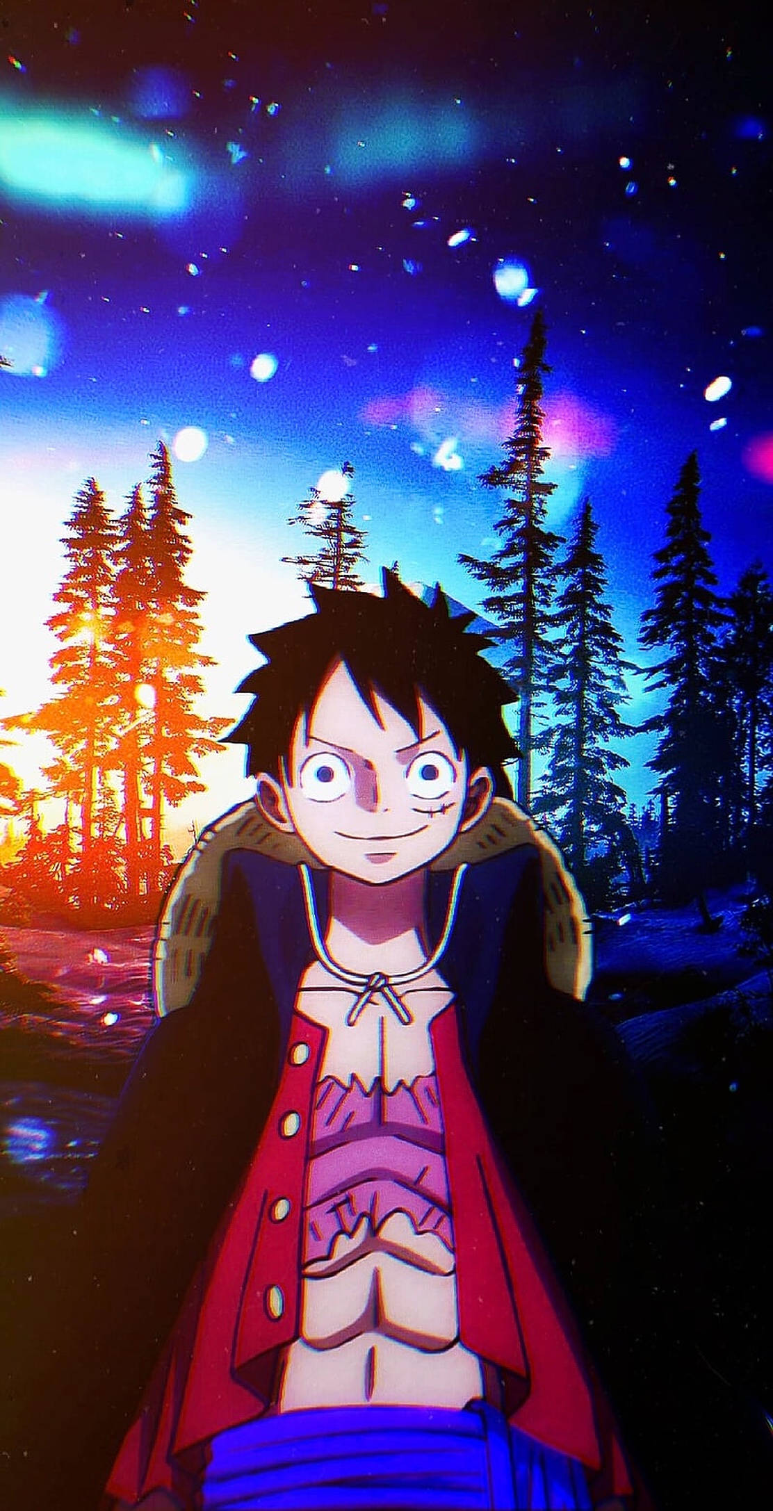Simu ya Kifahari ya One Piece Picha ya Ukuta
