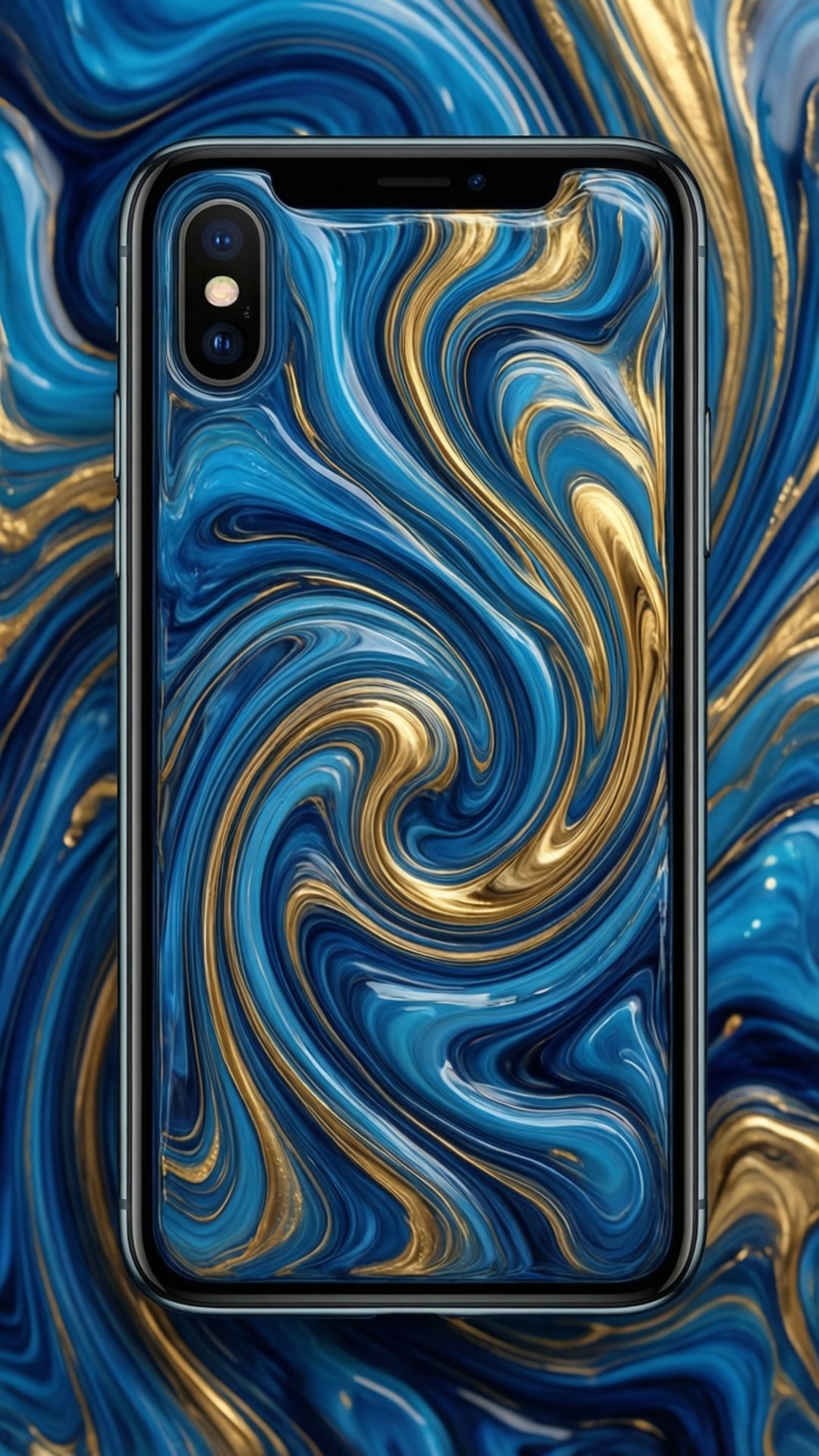 Simu ya Kioevu iPhone X Picha ya Ukuta
