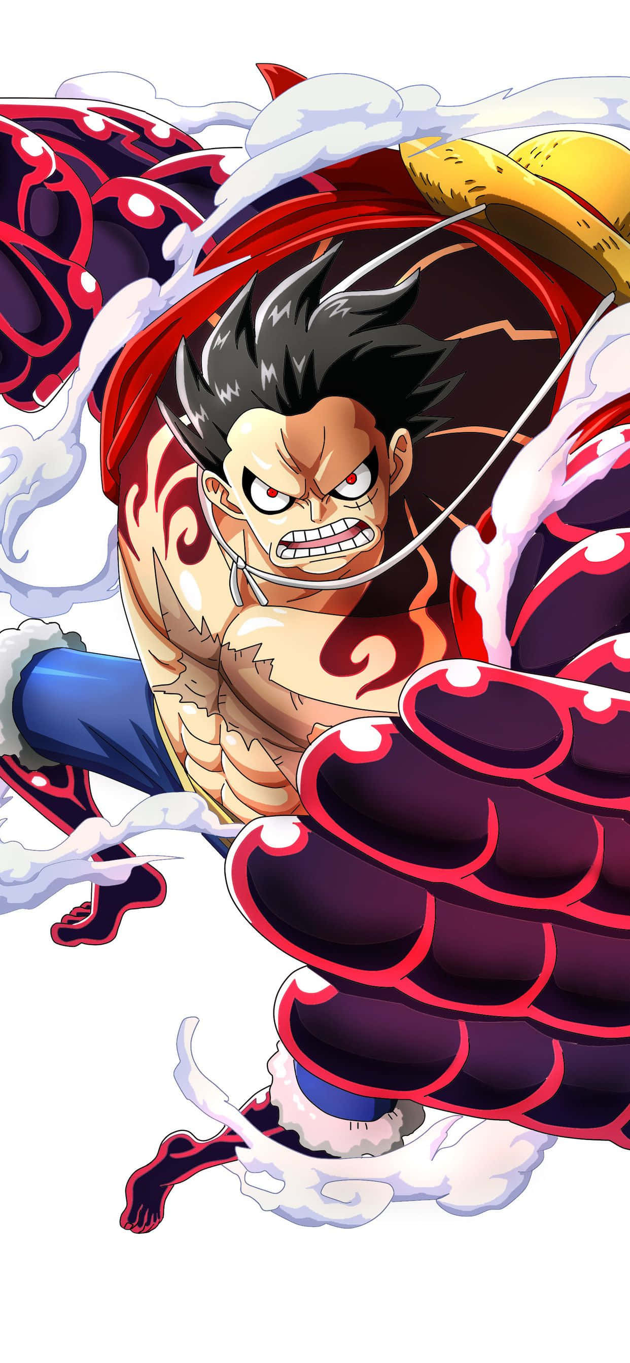 Simu ya Luffy Gomu-gomu One Piece Picha ya Ukuta