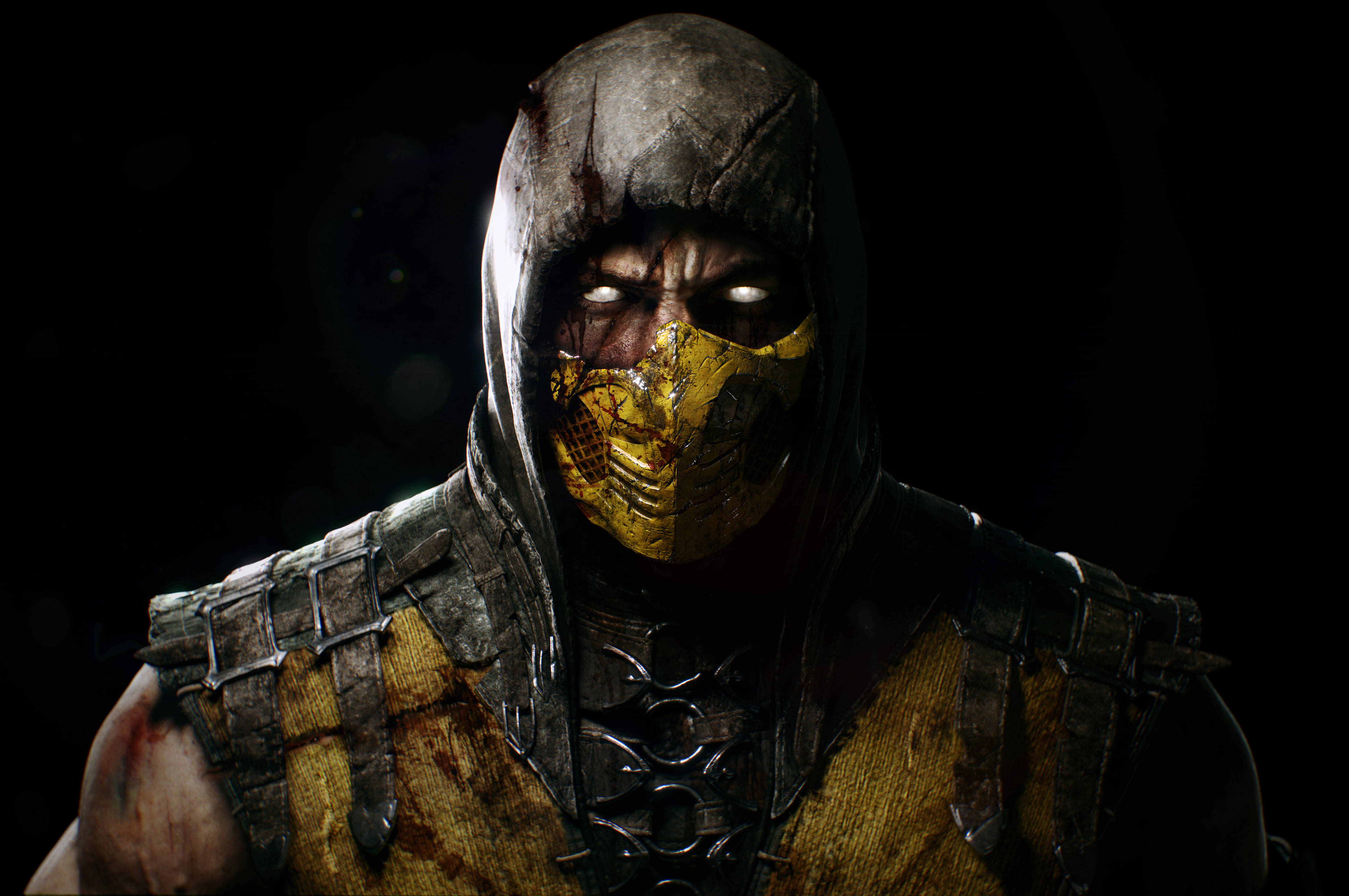 Simu ya Michezo ya 4K Scorpion Mortal Kombat Picha ya Ukuta