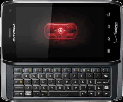 Simu ya Motorola Droid Inayoteleza Picha ya Ukuta