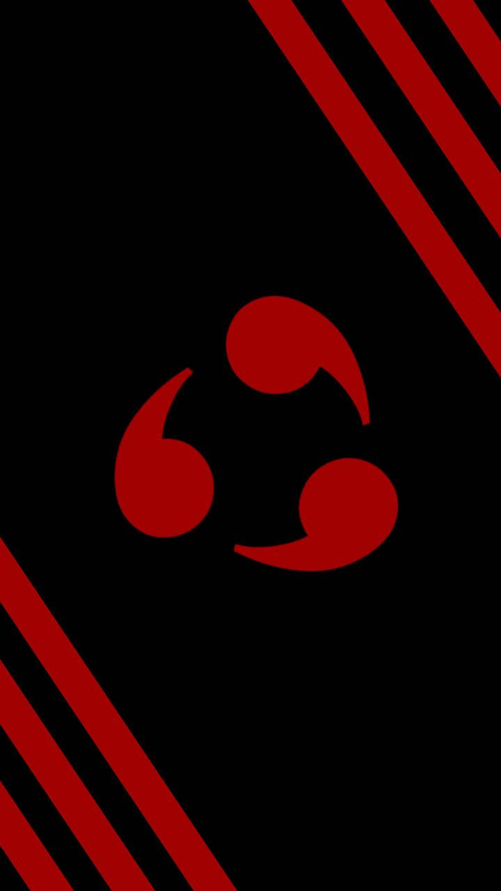 Simu ya Naroto yenye Tomoe za Sharingan Picha ya Ukuta