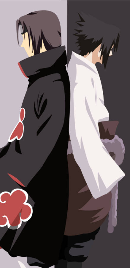Simu ya Naruto ya Ndugu Uchiha Picha ya Ukuta