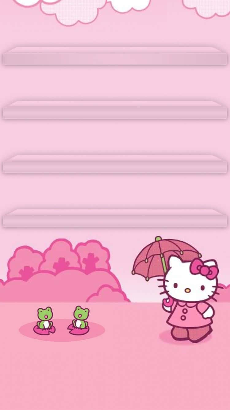 Simu ya Pinki ya Sanrio Picha ya Ukuta