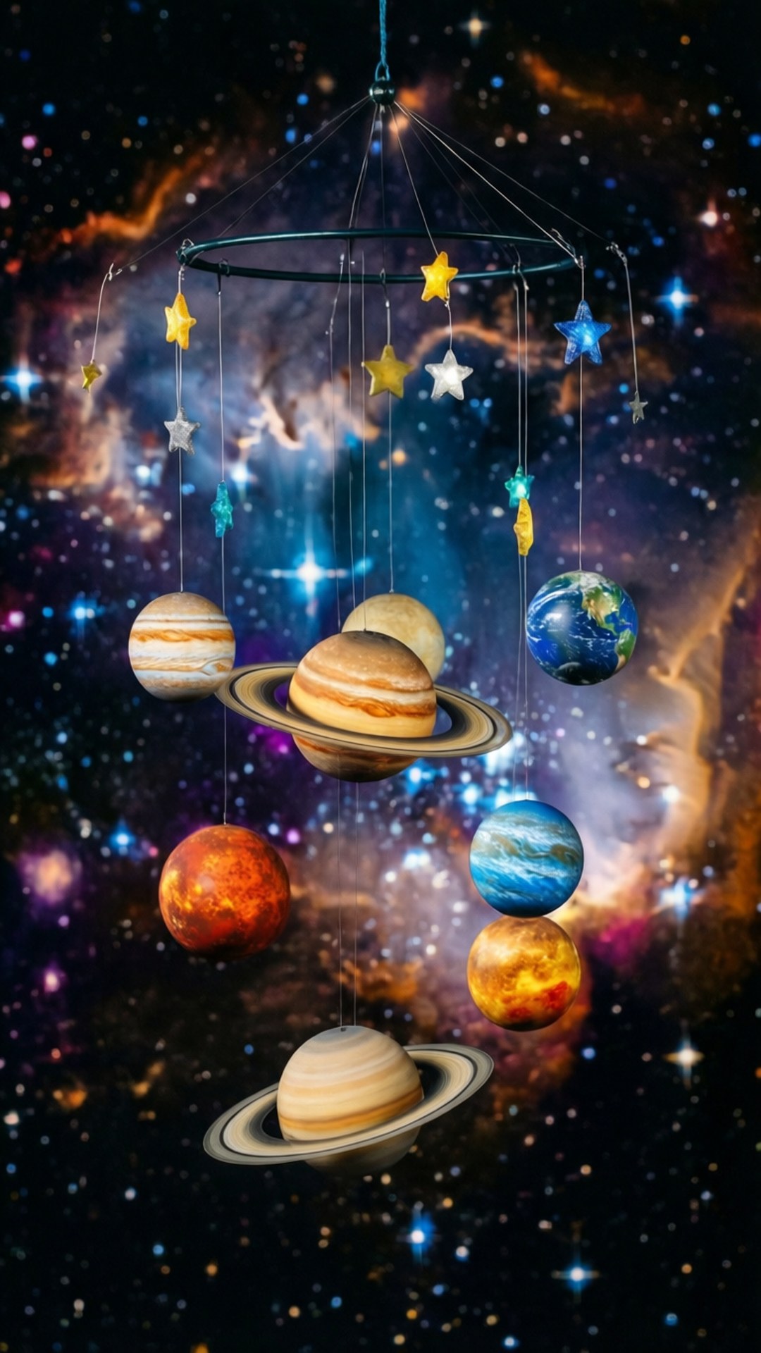 Simu ya Sayari ya Galaxy Picha ya Ukuta
