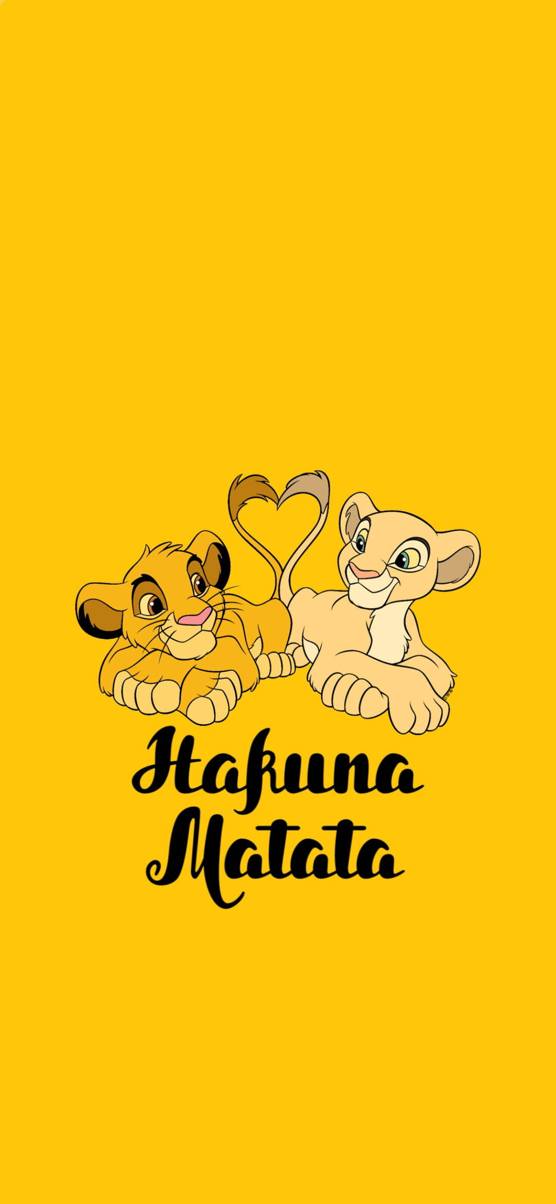 Simu ya Simba Hakuna Matata Picha ya Ukuta