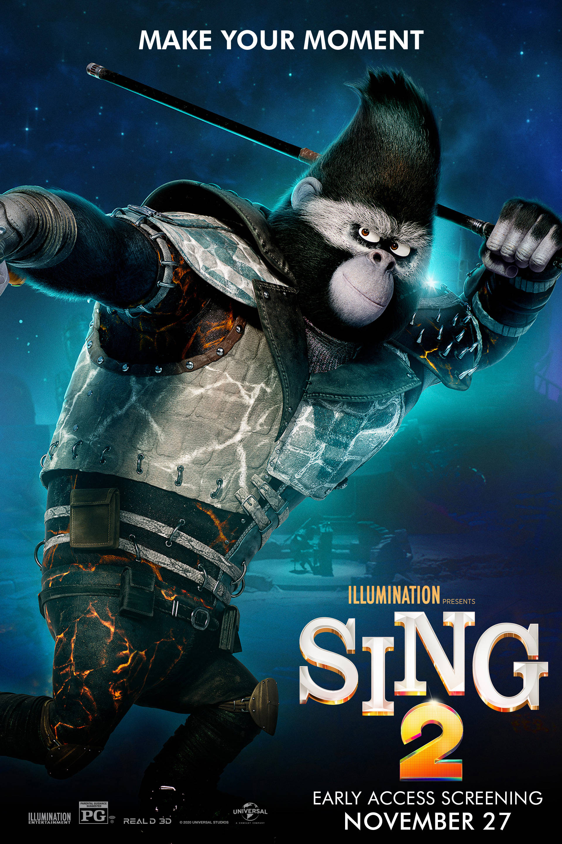 Sing 2 Badass Looking Johnny Picha ya Ukuta