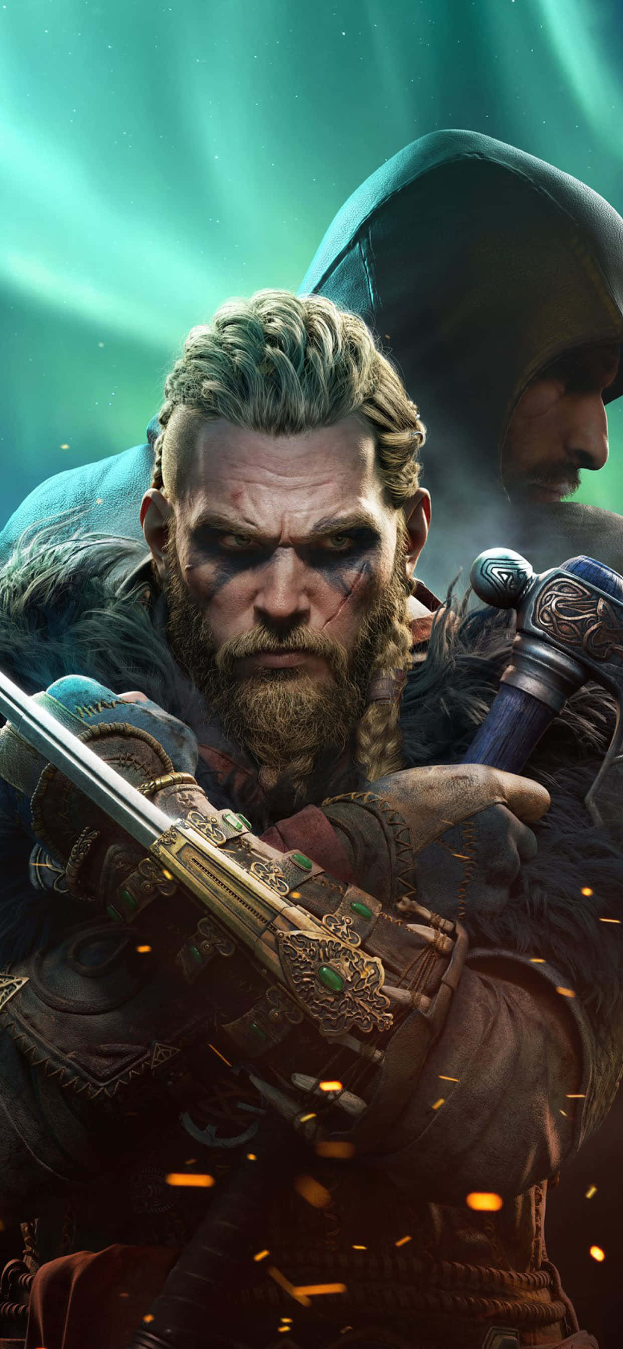 Safu ya Assassin's Creed iPhone Xs Max Assassin's Creed Valhalla Background Picha ya Ukuta