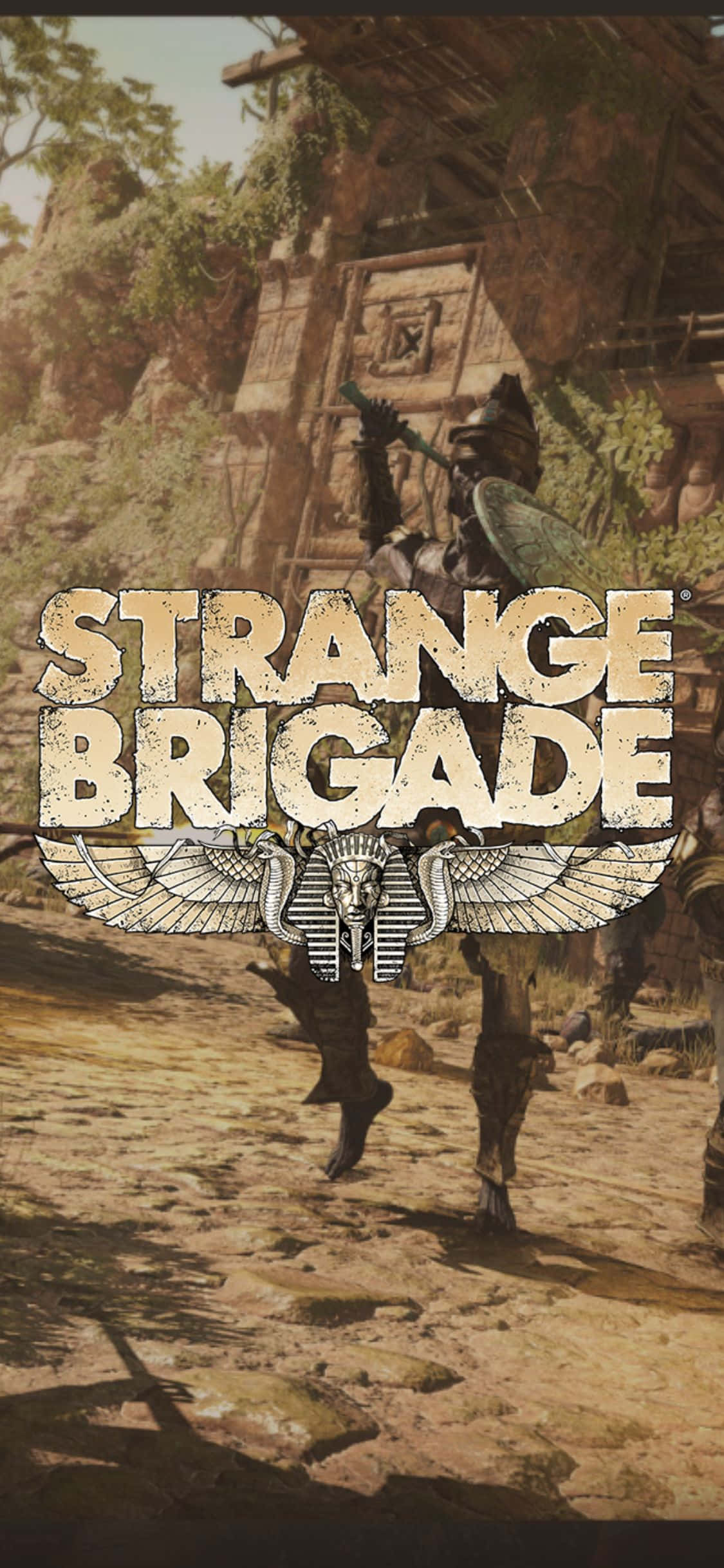 Skeleton Zombie Mwenye Silaha iPhone X Strange Brigade Background Picha ya Ukuta
