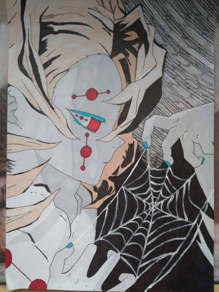 Sketch ya Rui Demon Slayer Picha ya Ukuta