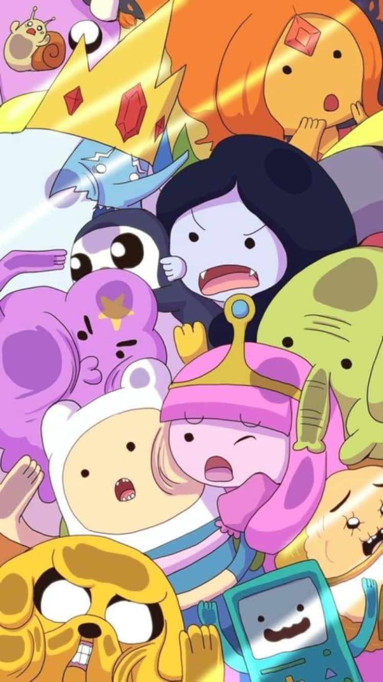 Skrini ya iPhone ya Adventure Time Picha ya Ukuta