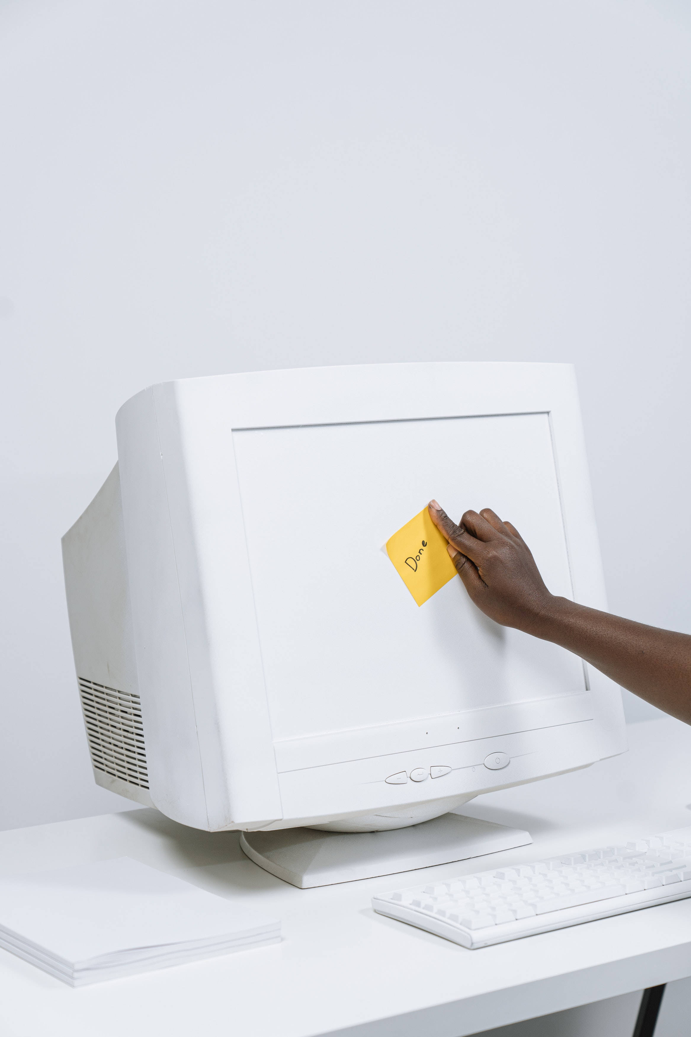Skrini ya Kompyuta ya Rangi ya White Picha ya Ukuta