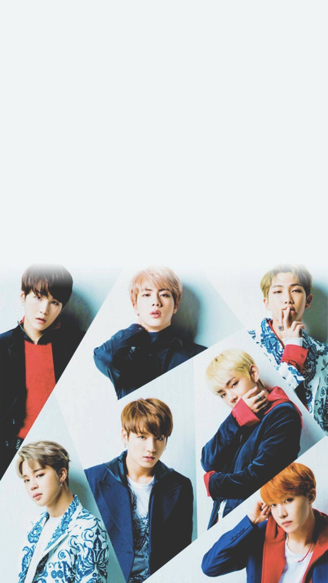 Skrini ya Kufunga Simu ya Bts ya Collage Nzuri Picha ya Ukuta